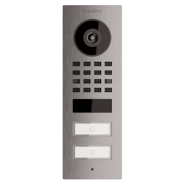 Interphone en saillie Smart-ON for Two Doorbird D1102V  en acier inoxydable