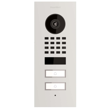 Interphone de porte encastré Smart-IN for Two Doorbird D1102V en blanc