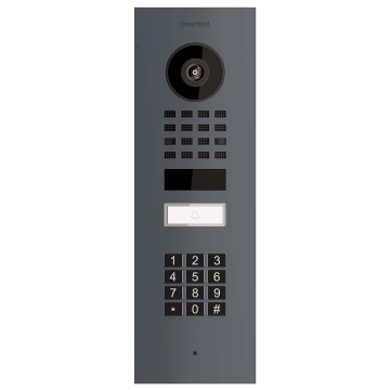 Interphone encastrable Smart-IN Doorbird D1101KV avec Keypad module en anthracite