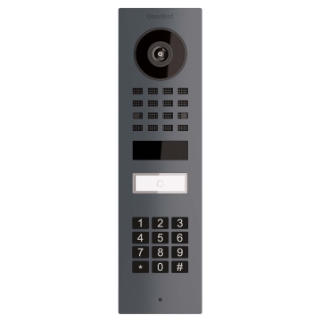 Interphone en saillie Smart-ON Doorbird D1101KV avec Keypad module en anthracite