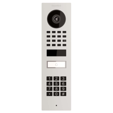 Interphone en saillie Smart-ON Doorbird D1101KV avec Keypad module en blanc