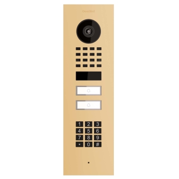 Interphone encastrable Smart-IN for Two Doorbird D1102KV avec Keypad module en beige