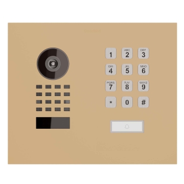 Interphone encastrable Smart-IN WideScope Doorbird D1101KH avec Keypad module en acier inoxydable-Co