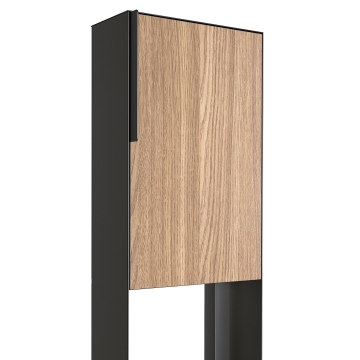 Boîte aux lettres Faro en anthracite avec façade HPL