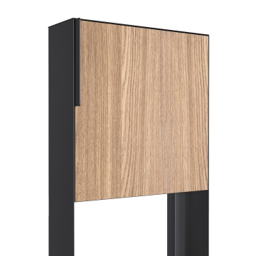 Boîte aux lettres Porto en anthracite avec façade HPL