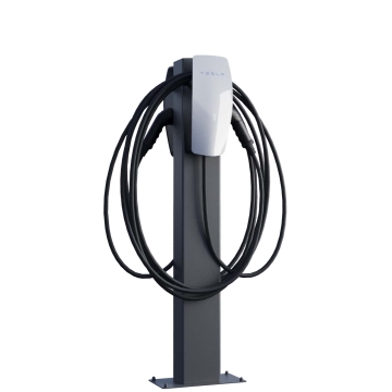 Borne de recharge Tesla VoltStand for Two avec plaque de sol anthracite-Copy
