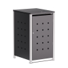 Abri pour une poubelle à 240L Wilhelm en anthracite avec cadre gris signal