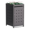 Abri pour une poubelle à 120L Anna en anthracite 