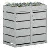 Abri pour deux poubelles à 120L Egon en gris clair