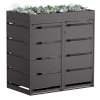 Abri pour deux poubelles à 120L Egon en noir