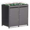 Abri pour deux poubelles à 240L Tilda en anthracite