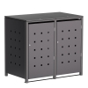 Abri pour deux poubelles à 240L Wilhelm en anthracite 