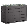 Abri pour trois poubelles à 120L Egon en noir