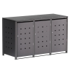 Abri pour trois poubelles à 120L Horst en anthracite 