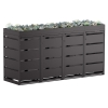 Abri pour quatre poubelles à 120L Egon en noir