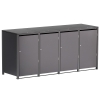 Abri pour quatre poubelles à 120L Helmut en anthracite