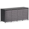 Abri pour quatre poubelles à 120L Horst en anthracite