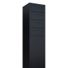 Boîtes aux lettres Monolith pour quatre Noire