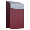 Boite aux Lettres Baby Box Rouge avec rabat en acier inoxydable