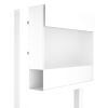 Boîte aux lettres sur pieds Manhattan Acryl Blanche Blanche