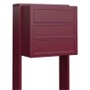 Boîte aux lettres Cube for Three en rouge