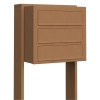 Boîte aux lettres Cube for Three en rouille
