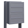 Boîte aux lettres Cube for Four en gris