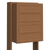 Boîte aux lettres Cube for Four en rouille