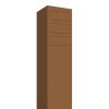 Boîtes aux lettres Monolith pour trois Rouille