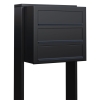 Boîte aux lettres Cube for Three en noir