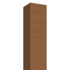 Boîtes aux lettres Monolith pour quatre Rouille