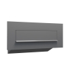 Boîte aux lettres murale traversante Nova en anthracite