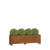 Jardinière - Firenze Maxi-avec pieds  acier corten