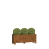 Jardinière - Firenze Medium avec pieds -  acier corten