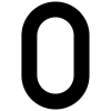 Numéro de Maison ''0'' Noire