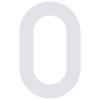 Numéro de Maison ''0'' Blanc