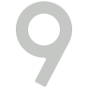 Numéro de maison auto-adhésif 