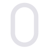 Numéro de maison moderne  ''0'' en blanc