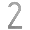 Numéro de maison moderne '' 2 '' - 152 mm en acier inoxydable