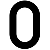 Numéro de maison auto-adhésif 