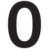 Numéro de Maison ''0'' Noire