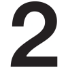 Numéro de Maison ''2'' Noire