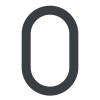 Numéro de maison moderne '' '0' '- 245 mm en anthracite