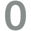 Numéro de Maison ''0'' Gris