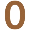 Numéro de Maison ''0'' Rouille