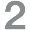 Numéro de Maison ''2'' gris