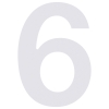 Numéro de Maison ''6'' Blanc