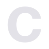 Lettre ''c'' Blanc