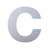 Lettre ''c'' Inox
