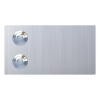 Sonnette Oblong pour deux Inox